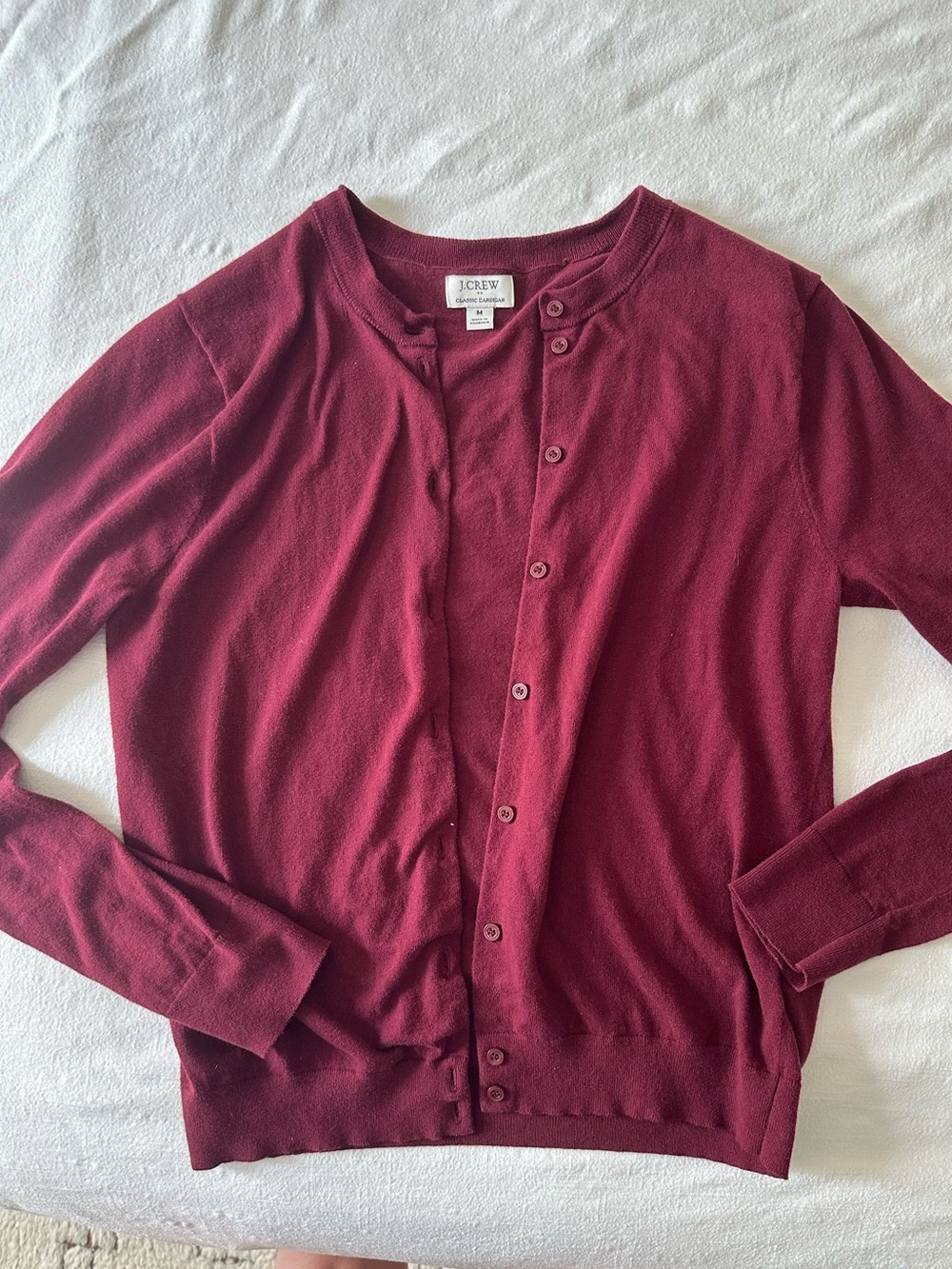 J. Crew 100% cotton classic cardigan sweater - Medium